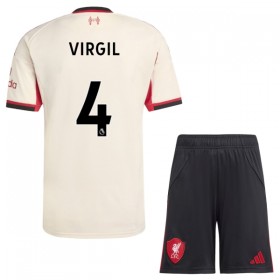 Camiseta de fútbol Liverpool Virgil 4 Niño 2ª equipación 2025-26